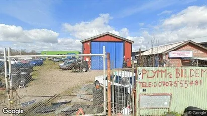 Industrilokaler till försäljning i Ystad - Bild från Google Street View